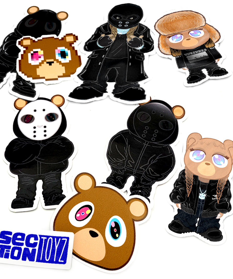 Kanye bear Sticker Pack 2: VULTURES 1  front