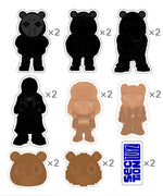 Kanye bear Sticker Pack 2: VULTURES 1 quantity