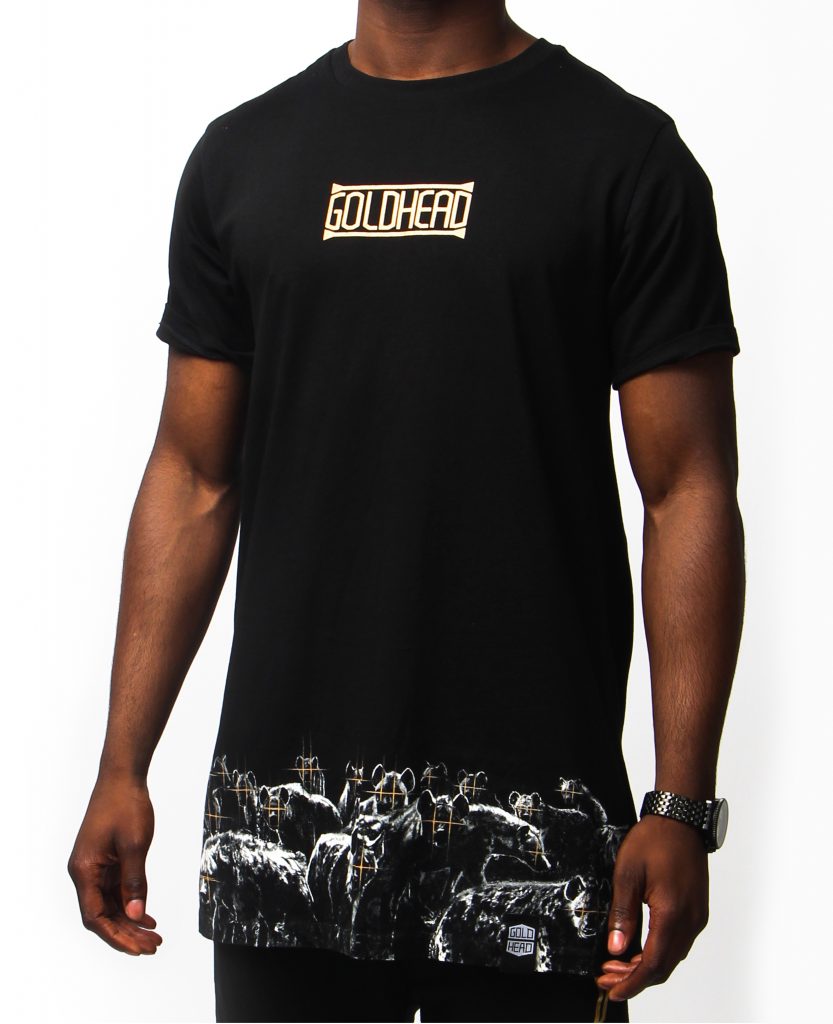 Lurker (Hyenas) Long T-Shirt - Black