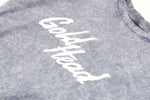 Staggered Logo Light Grey Acid Washed T-shirt